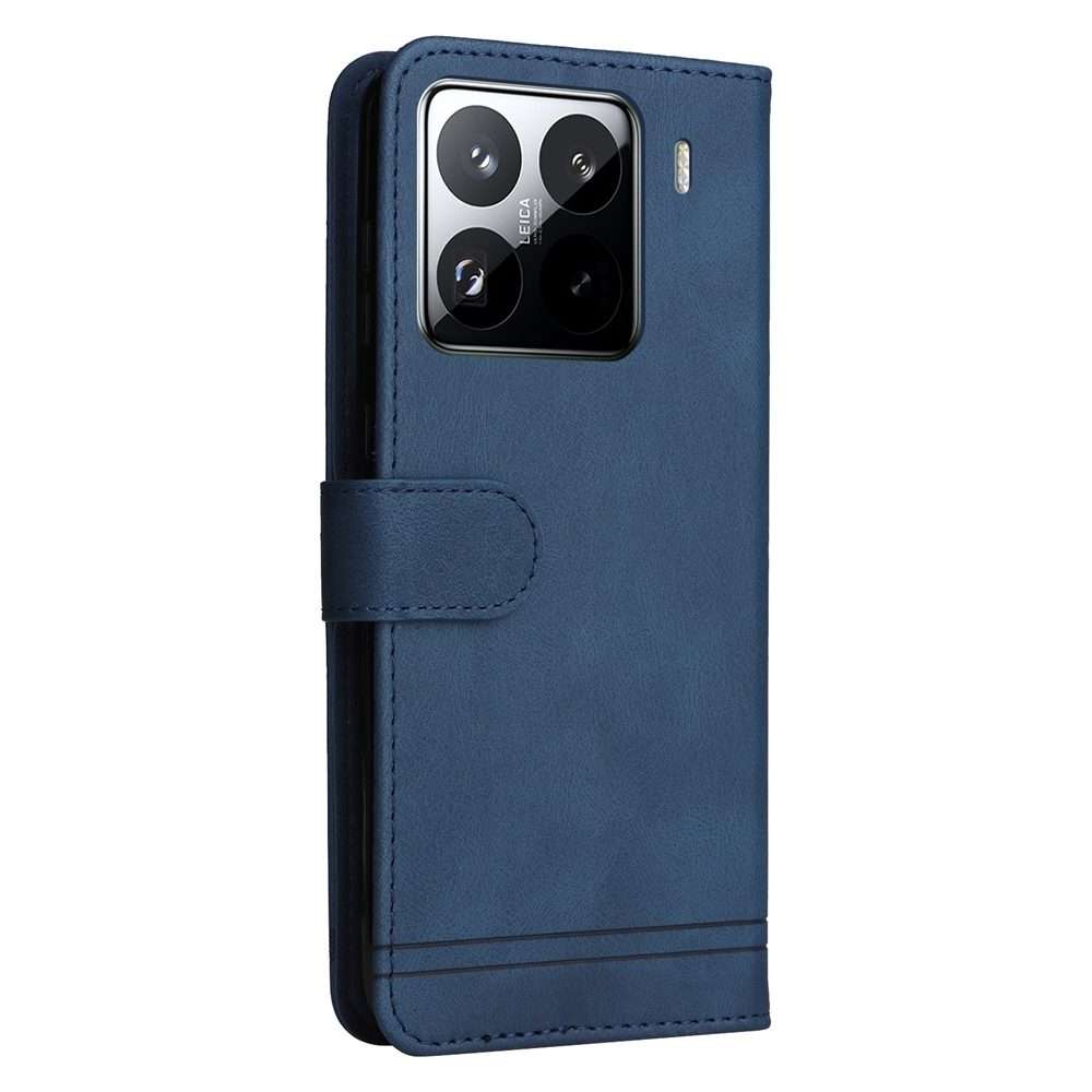 For Xiaomi 15 Pro Skin Feel Life Tree Metal Button Leather Phone Case(Blue)