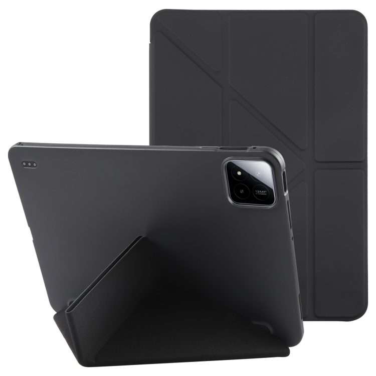 For Xiaomi Pad 7 / 7 Pro Deformation Silicone Leather Tablet Case(Black)