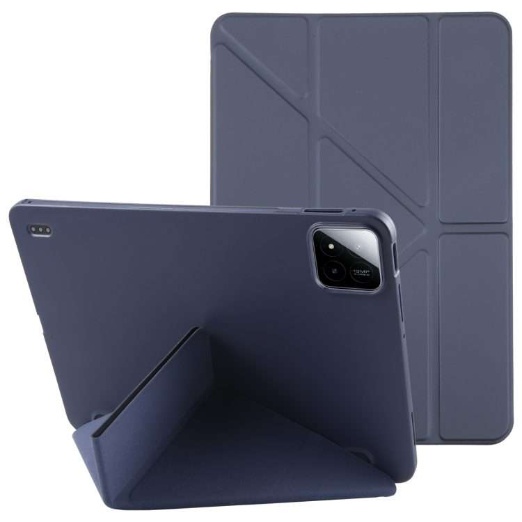 For Xiaomi Pad 7 / 7 Pro Deformation Silicone Leather Tablet Case(Dark Blue)