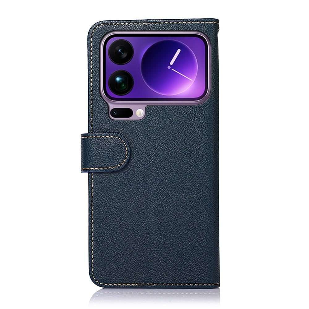 For Xiaomi 17 Pro Max KHAZNEH Litchi Texture Leather RFID Phone Case(Blue)