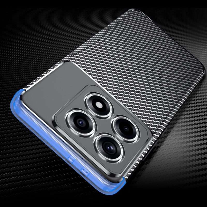 For Xiaomi 14T Pro Carbon Fiber Texture Shockproof TPU Phone Case(Black)