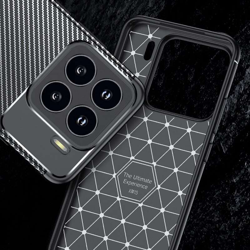 For Xiaomi 15 Pro Carbon Fiber Texture Shockproof TPU Phone Case(Black)