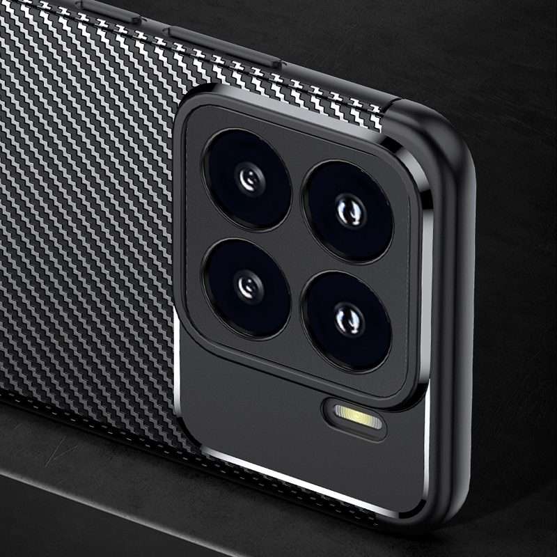 For Xiaomi 15 Pro Carbon Fiber Texture Shockproof TPU Phone Case(Black)