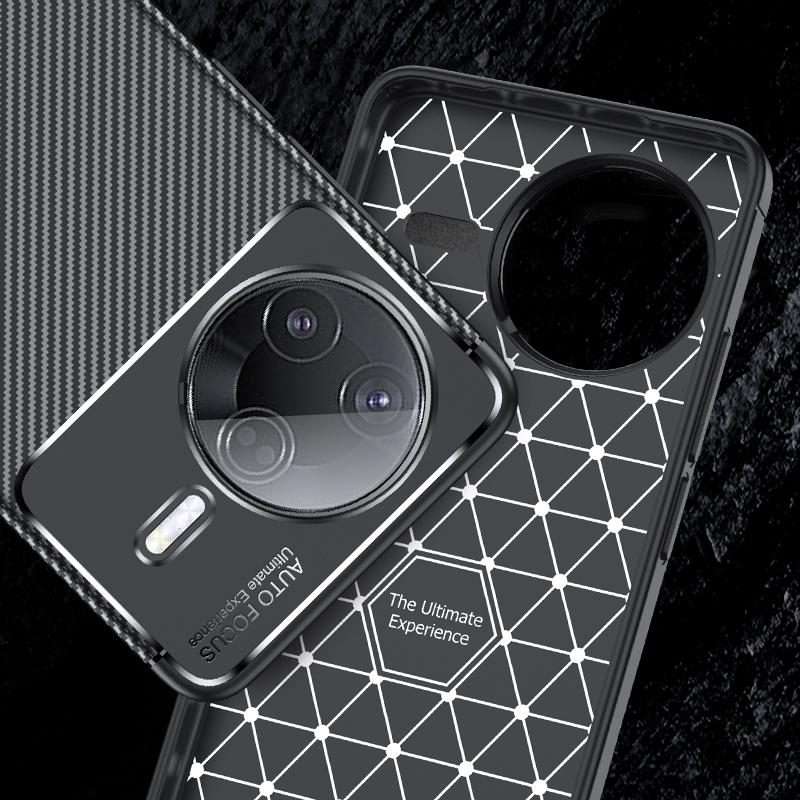 For Xiaomi Poco F7 Pro Carbon Fiber Texture Shockproof TPU Phone Case(Black)