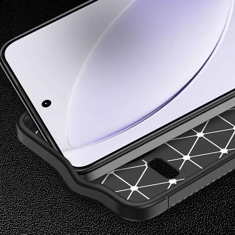 For Xiaomi Poco F7 Pro Carbon Fiber Texture Shockproof TPU Phone Case(Black)