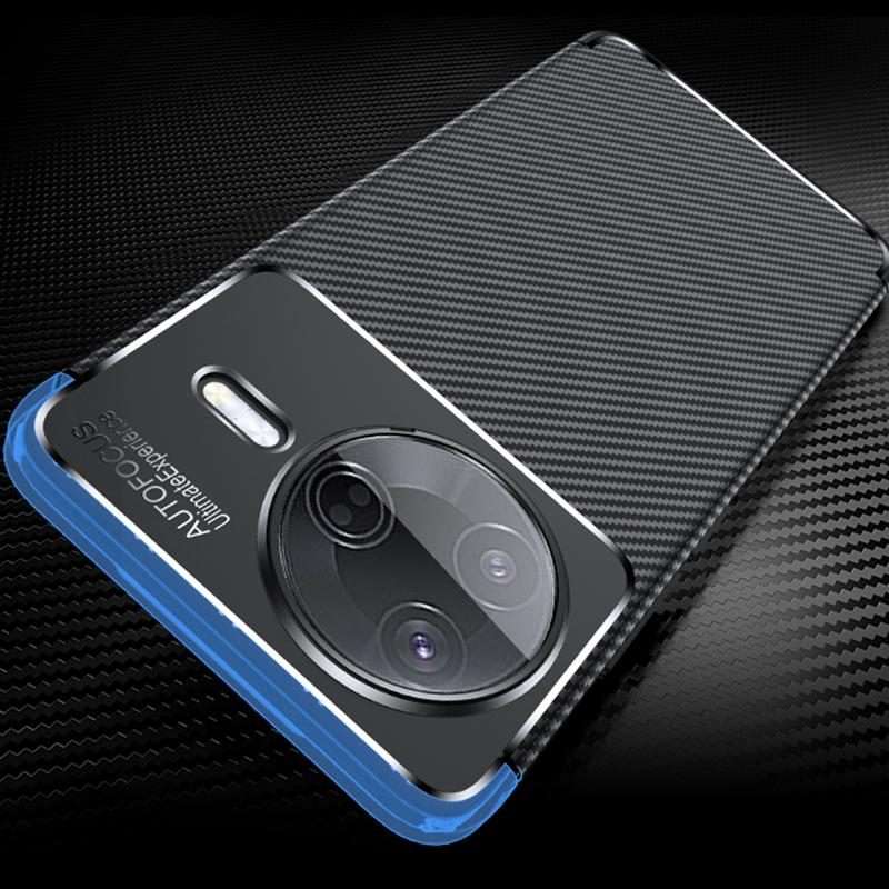 For Xiaomi Poco F7 Pro Carbon Fiber Texture Shockproof TPU Phone Case(Black)