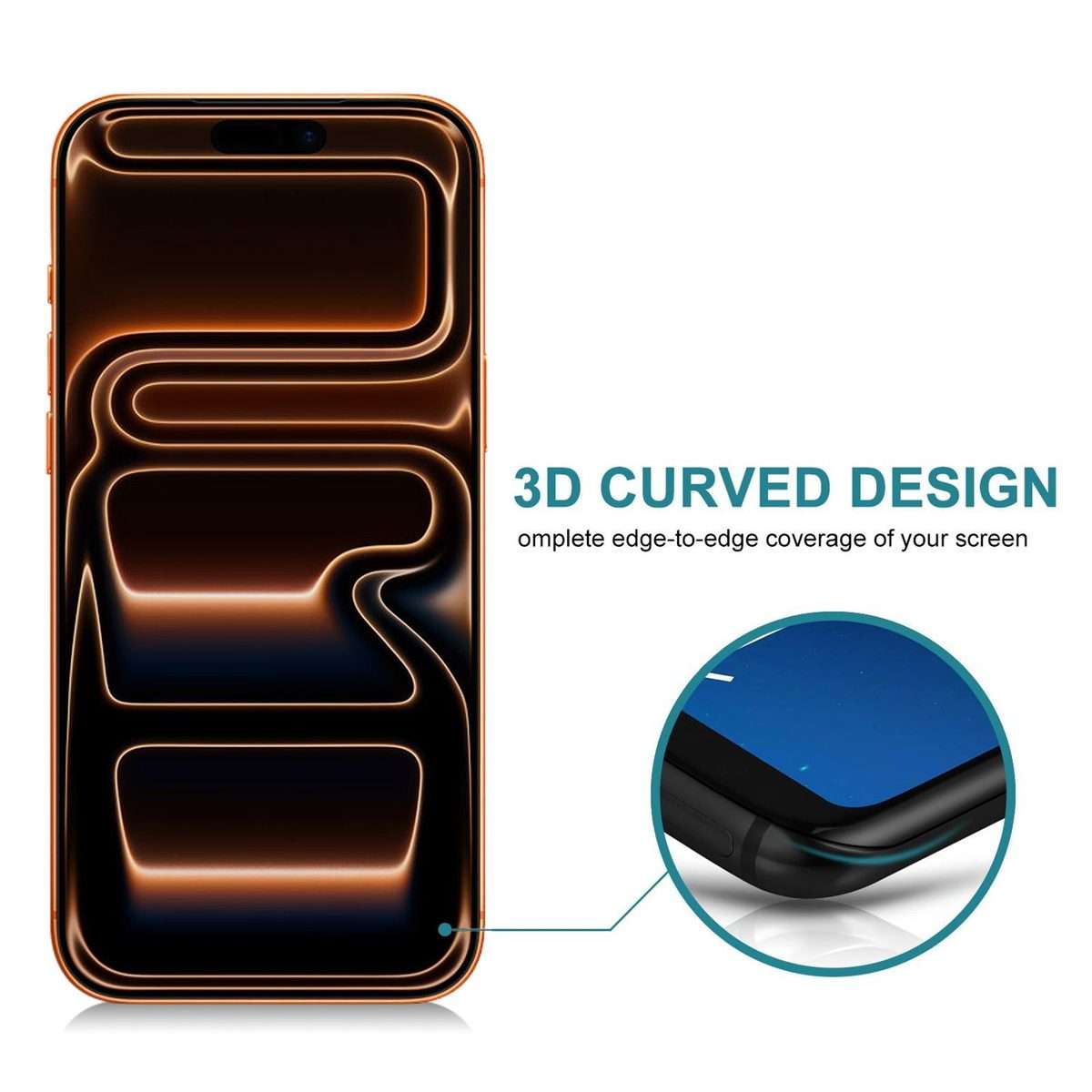 For iPhone 17 Pro High Transparency Full Cover Anti-spy Tempered Glass Film