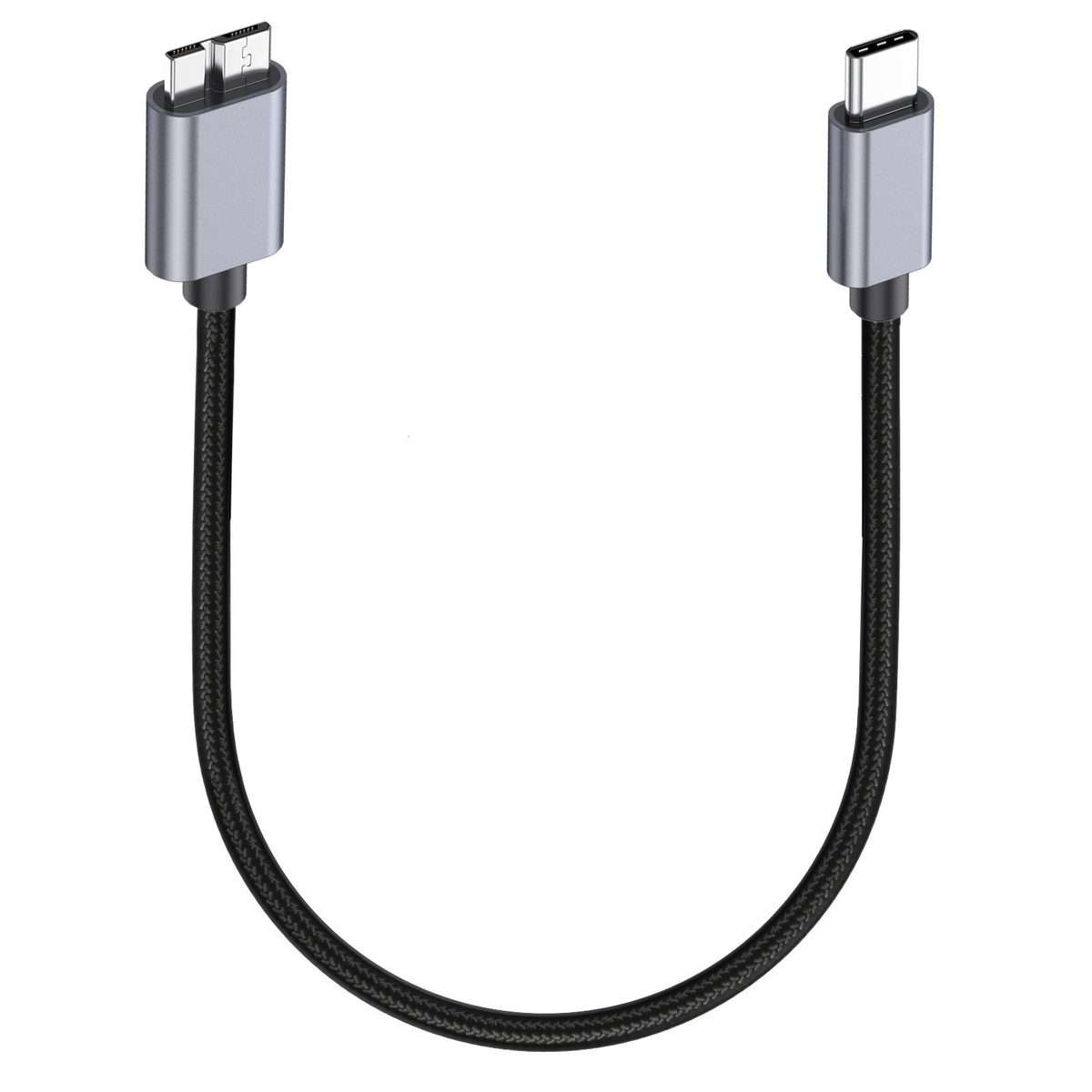 10Gbps USB-C / Type-C 3.1 to Micro B Mobile Hard Disk Adapter Cable, Length:0.5m