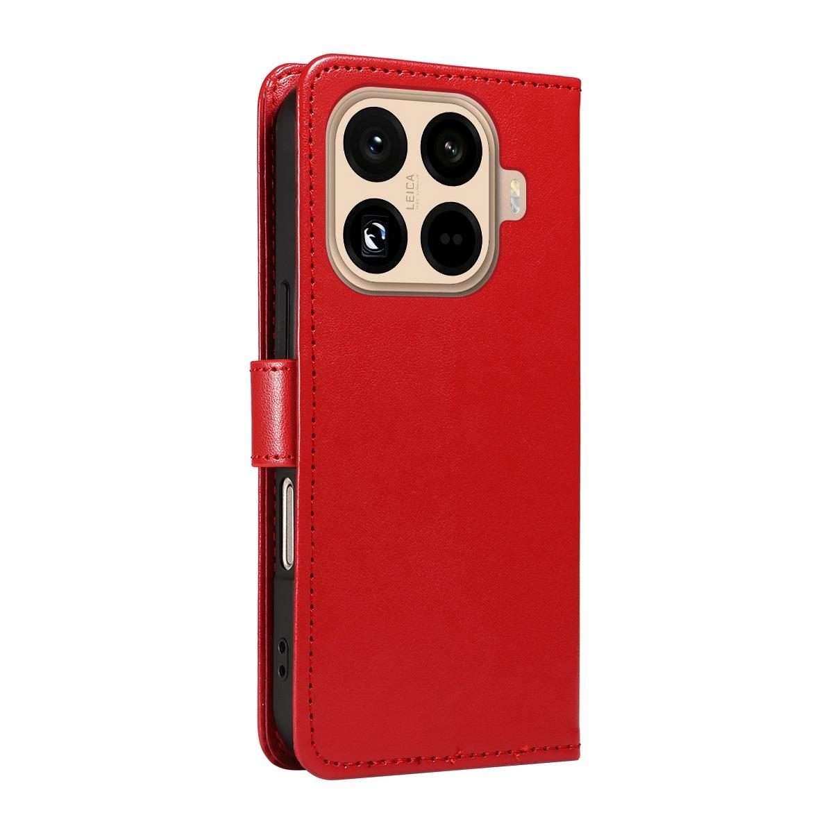 For Xiaomi 15T Pro 5G Cat and Bee Embossed Flip Leather Phone Case(Red)