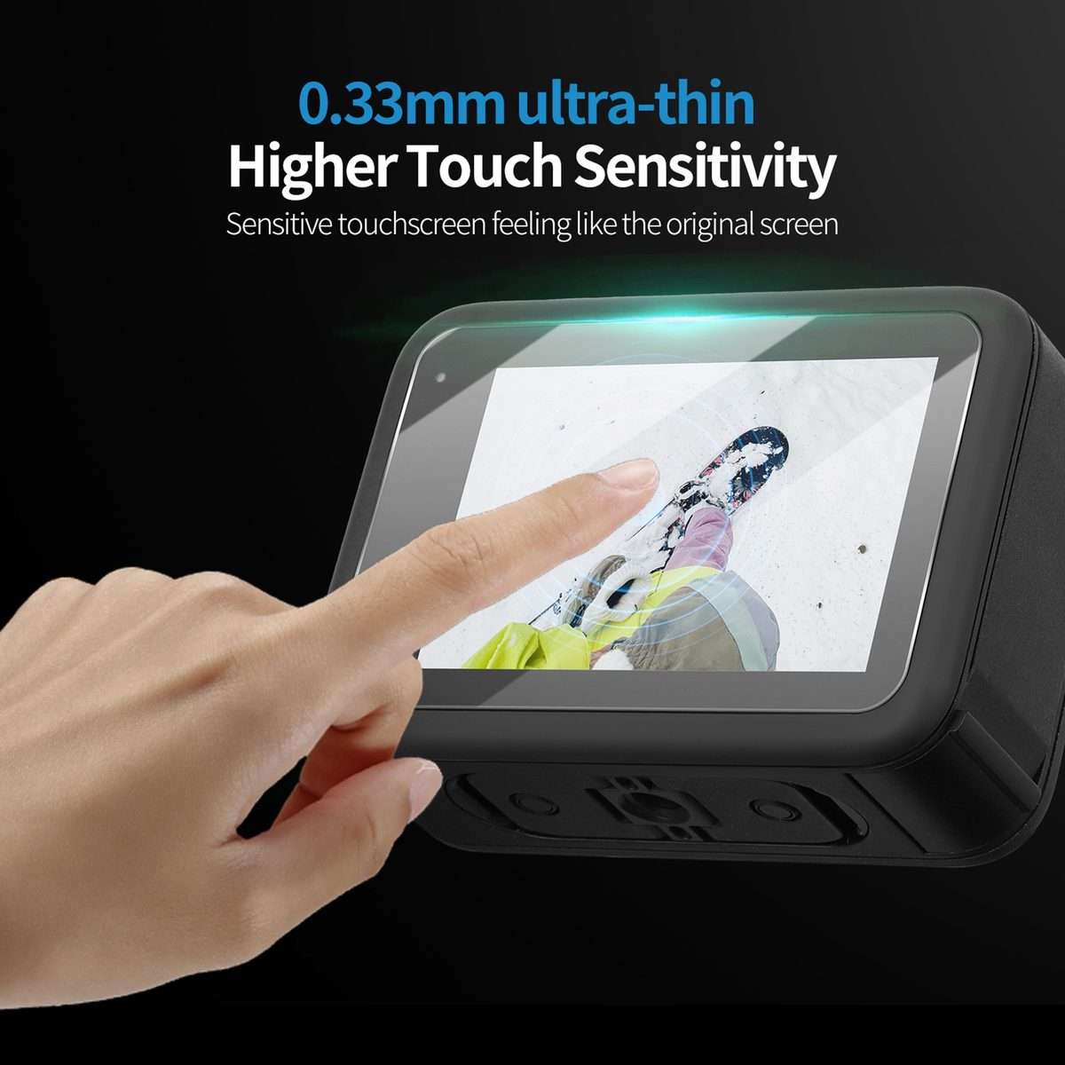 For GoPro HERO13 Black Sunnylife 3 in 1 Lens Protector Front and Rear Screen Te ... 2 + 2 + 2 Sets