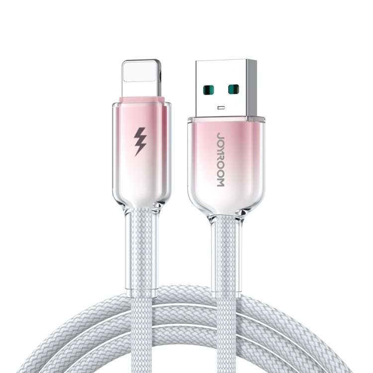 JOYROOM S-A42 Crystal Clear Series Fast Charging Data Cable, USB to 8 Pin Cable, Lengt ... (White)