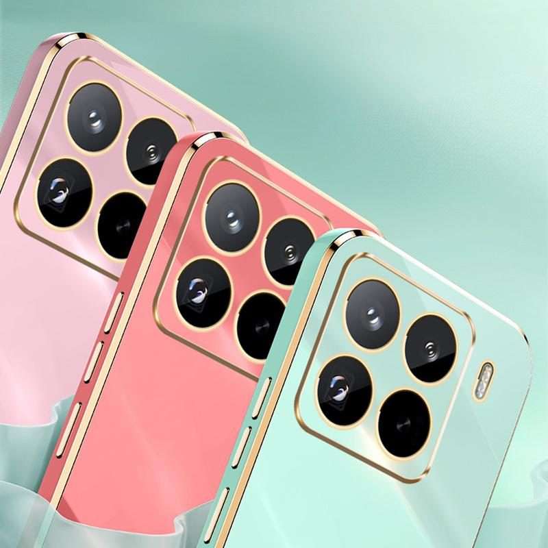 For Xiaomi 15 Pro XINLI Straight Edge 6D Electroplate TPU Phone Case(Pink)