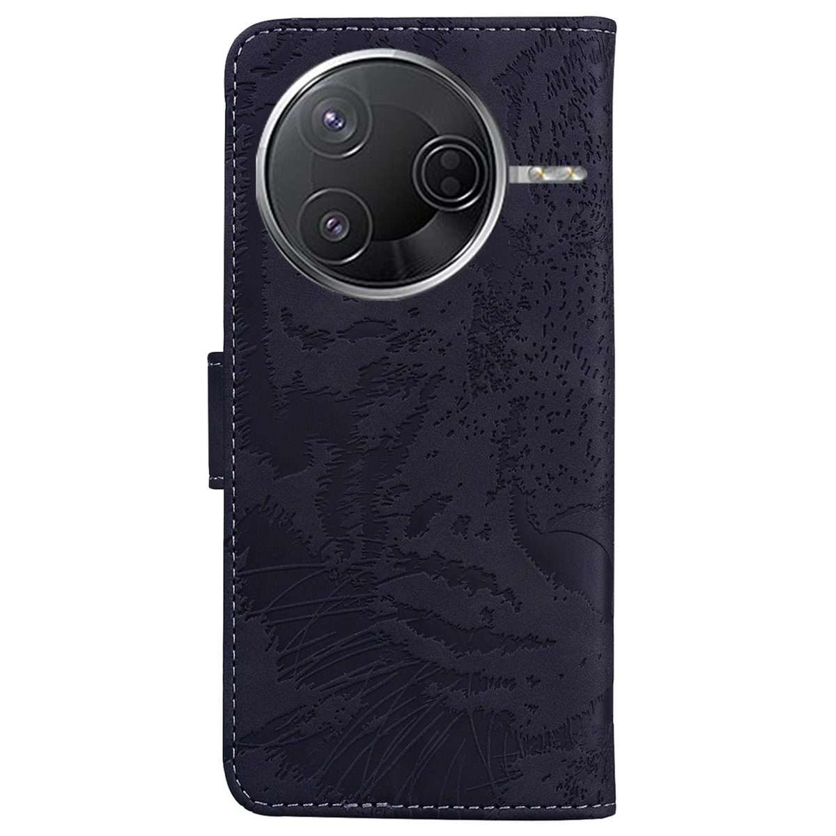 For Redmi K80 / K80 Pro / Xiaomi Poco F7 Pro Tiger Embossing Pattern Leather Phone Case(Black)