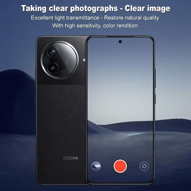 For Redmi K80 IMAK Rear Camera Lens Glass Film Black Version
