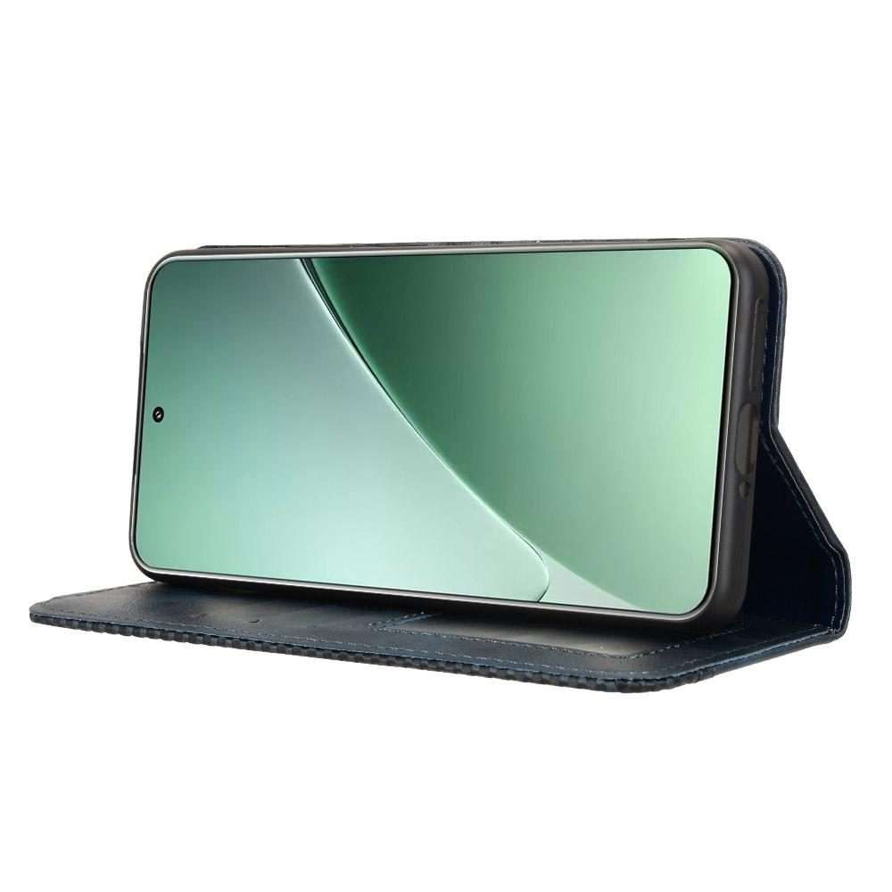 For Xiaomi 15 Pro Magnetic Buckle Retro Texture Leather Phone Case(Blue)