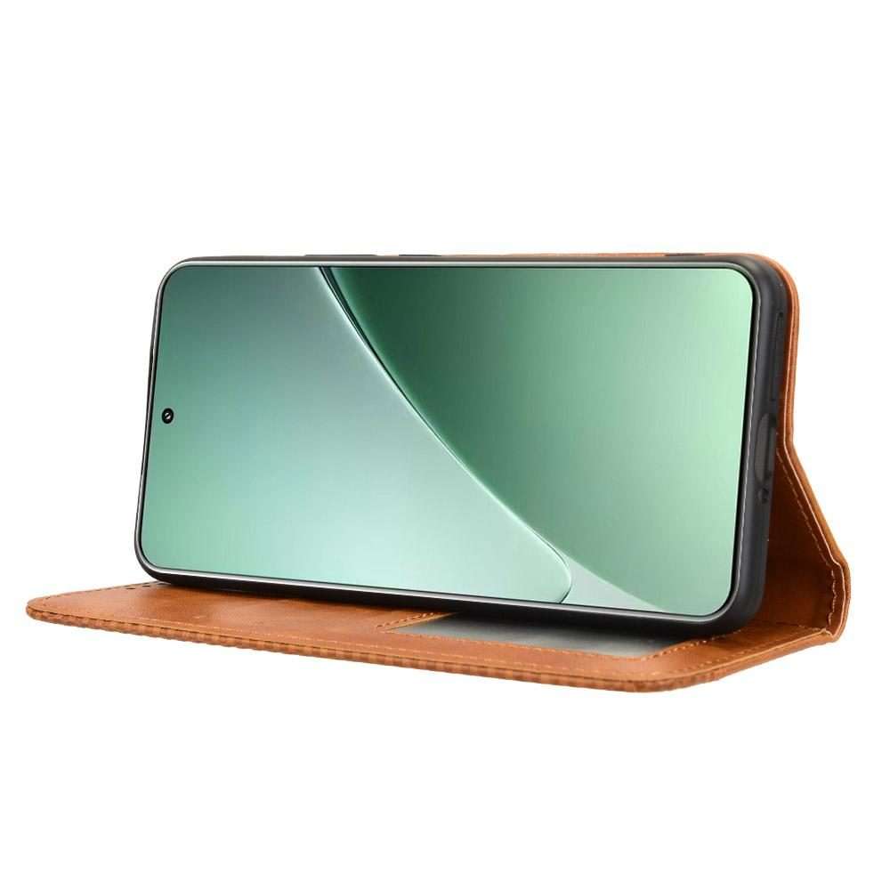 For Xiaomi 15 Pro Magnetic Buckle Retro Texture Leather Phone Case(Brown)
