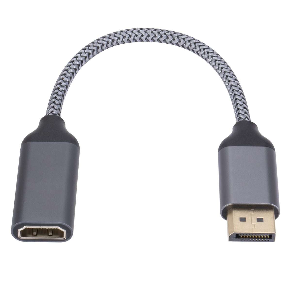 DP to HDMI 4K HD Projection Conversion Cable(Grey)