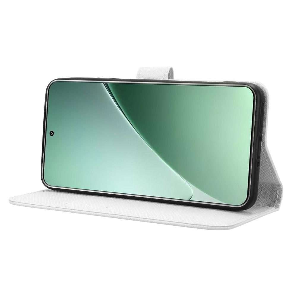 For Xiaomi 15 Pro Diamond Texture Leather Phone Case(White)