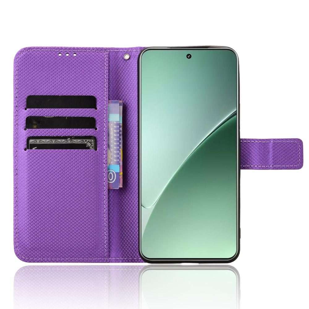 For Xiaomi 15 Pro Diamond Texture Leather Phone Case(Purple)