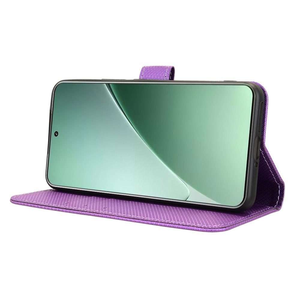 For Xiaomi 15 Pro Diamond Texture Leather Phone Case(Purple)