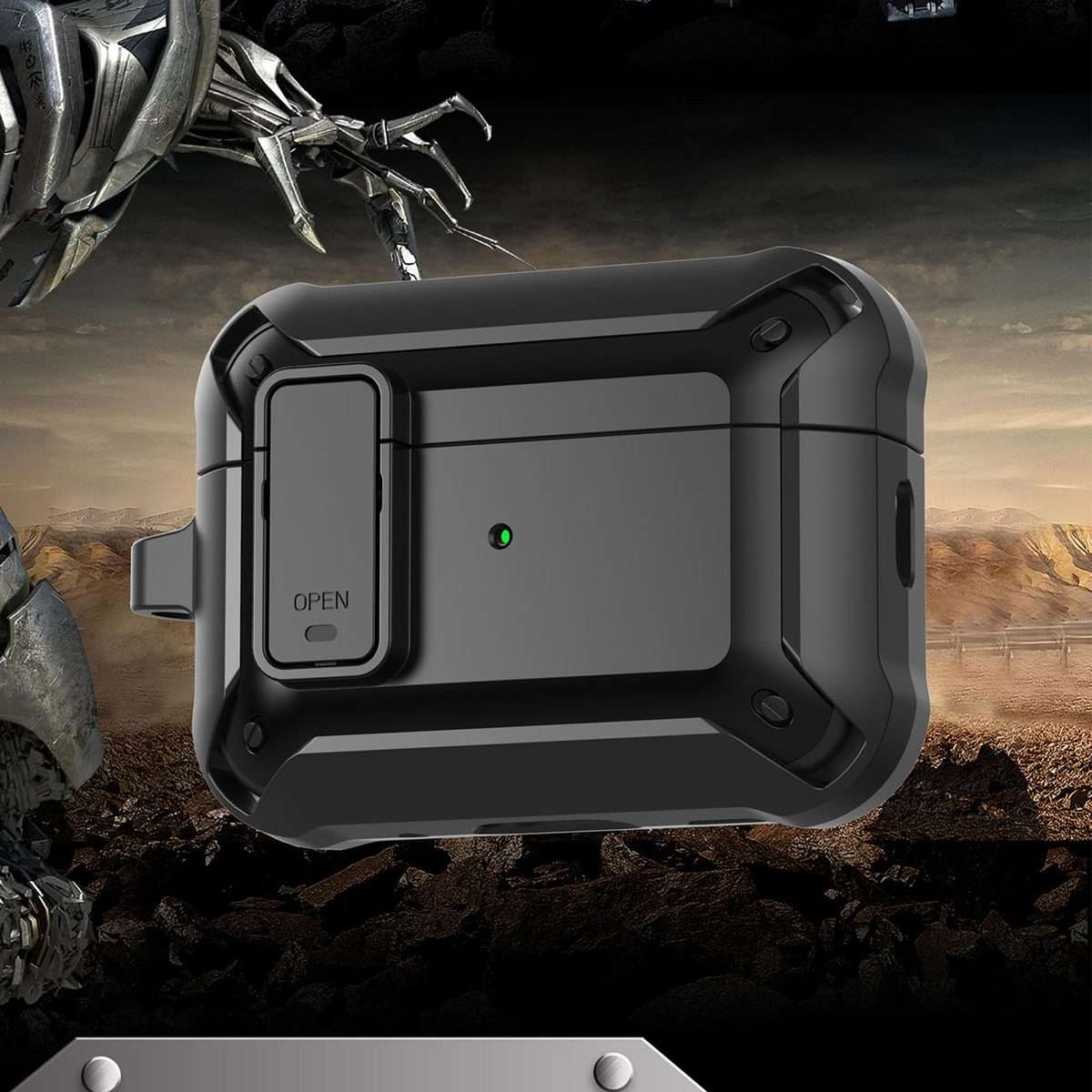 For AirPods Pro 3 Bumblebee Bluetooth Earphone Silicone Protective Cover(Black)