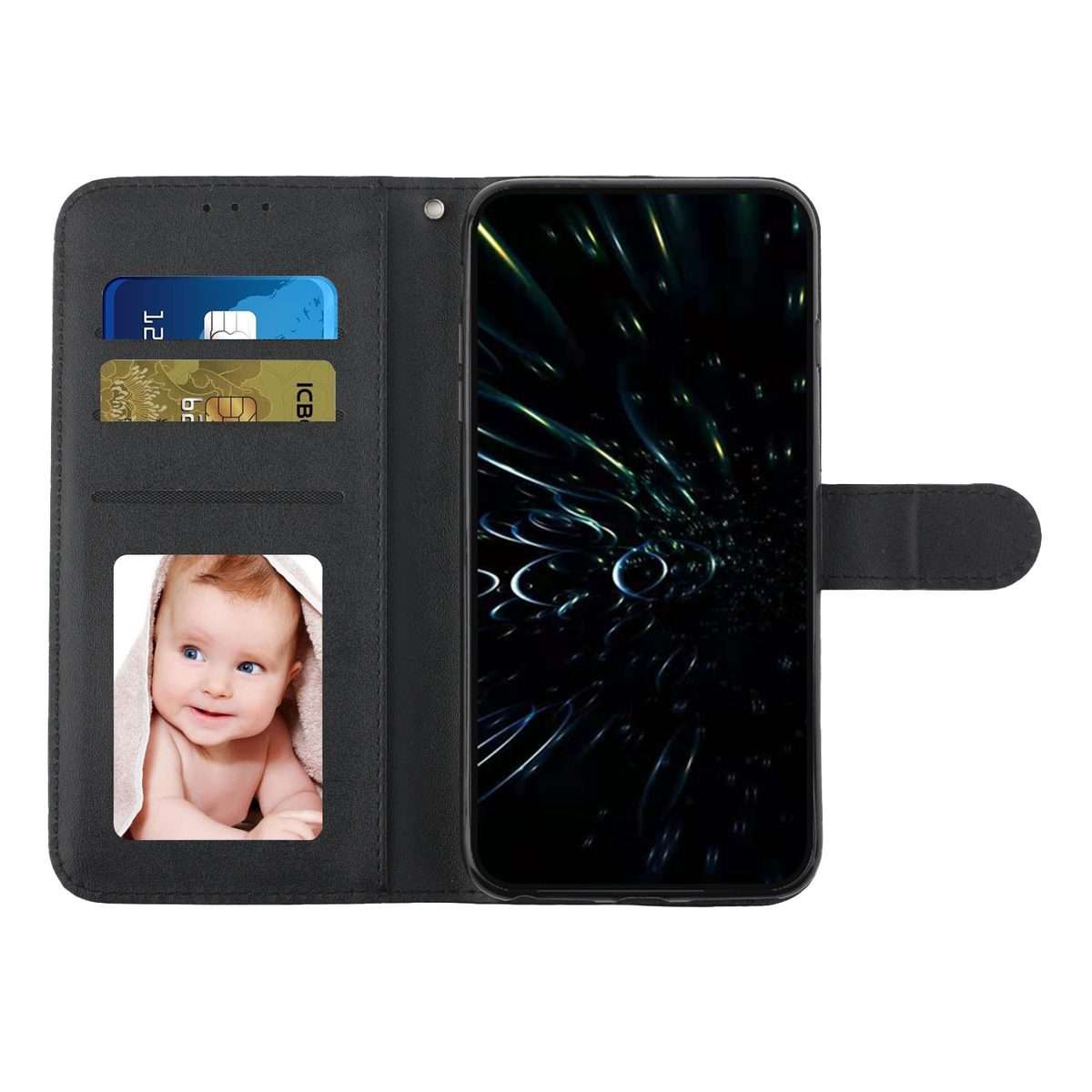 For Xiaomi 15 Pro Stitching Calf Texture Buckle Leather Phone Case(Black)