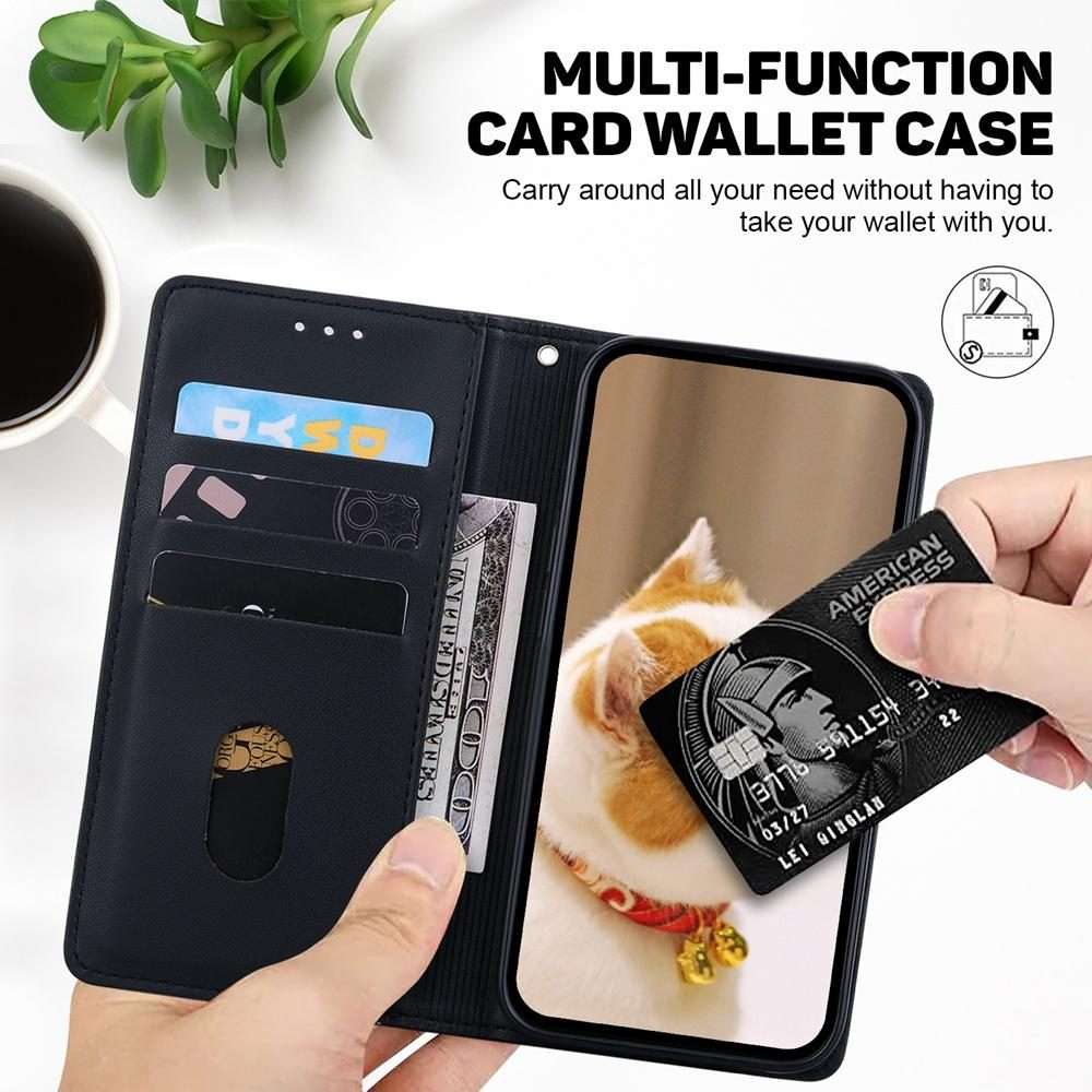 For Redmi K80 / K80 Pro / Xiaomi Poco F7 Pro Cute Cats RFID Leather Phone Case(Black)