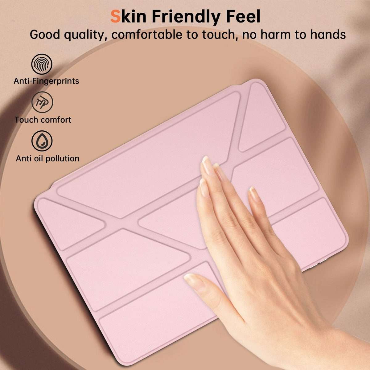For Xiaomi Pad 7 / 7 Pro Clear Acrylic Deformation Leather Tablet Case(Pink)