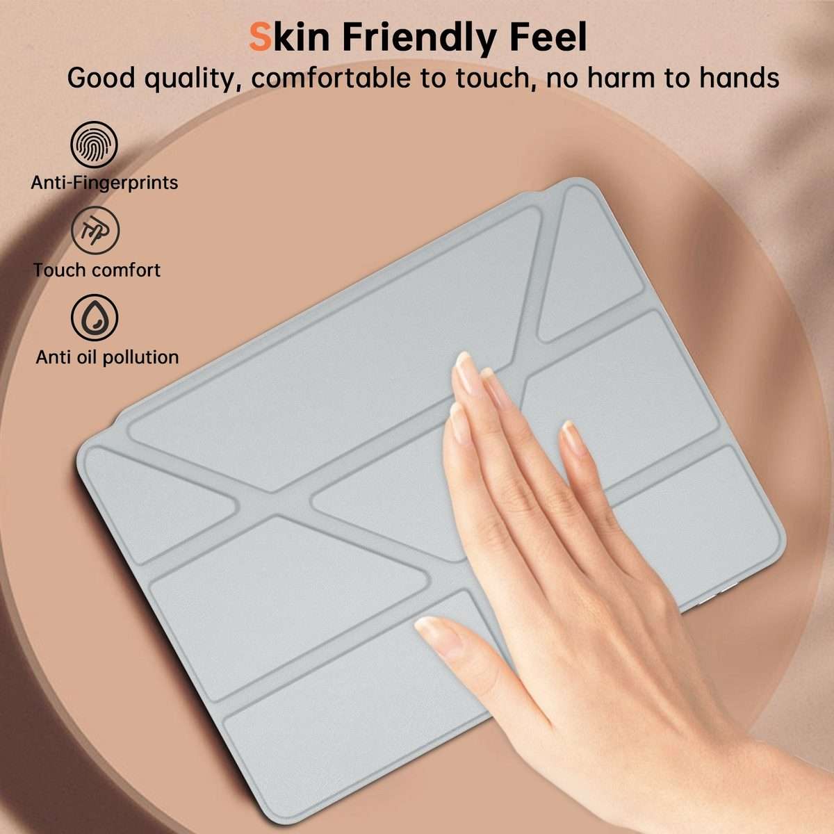 For Xiaomi Pad 7 / 7 Pro Clear Acrylic Deformation Leather Tablet Case(Grey)
