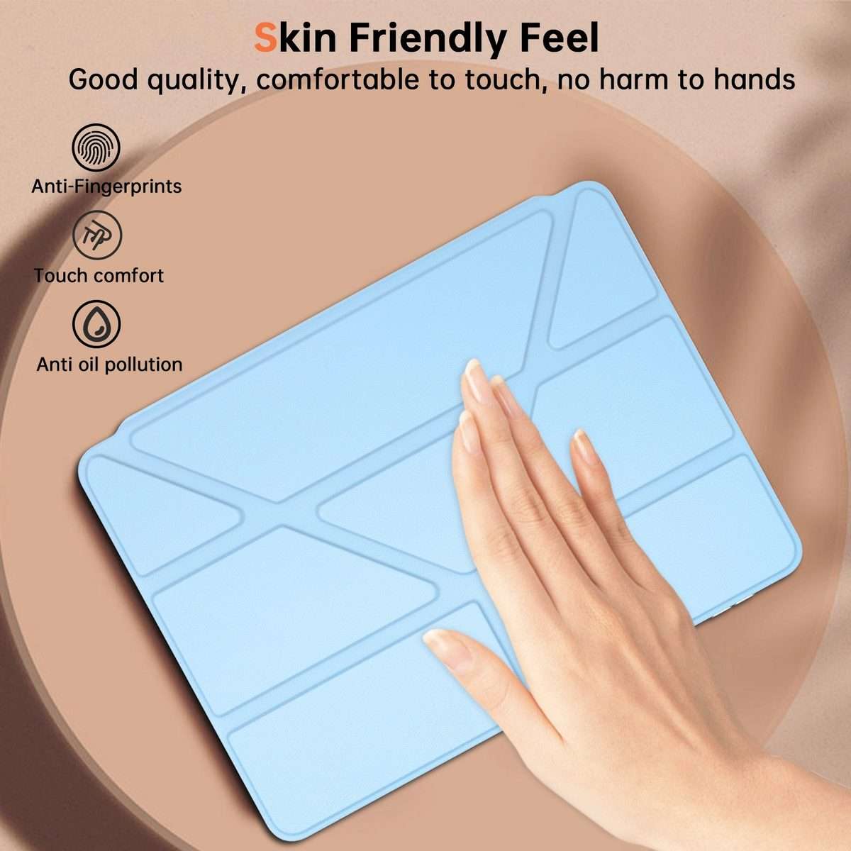 For Xiaomi Pad 7 / 7 Pro Clear Acrylic Deformation Leather Tablet Case(Ice Blue)
