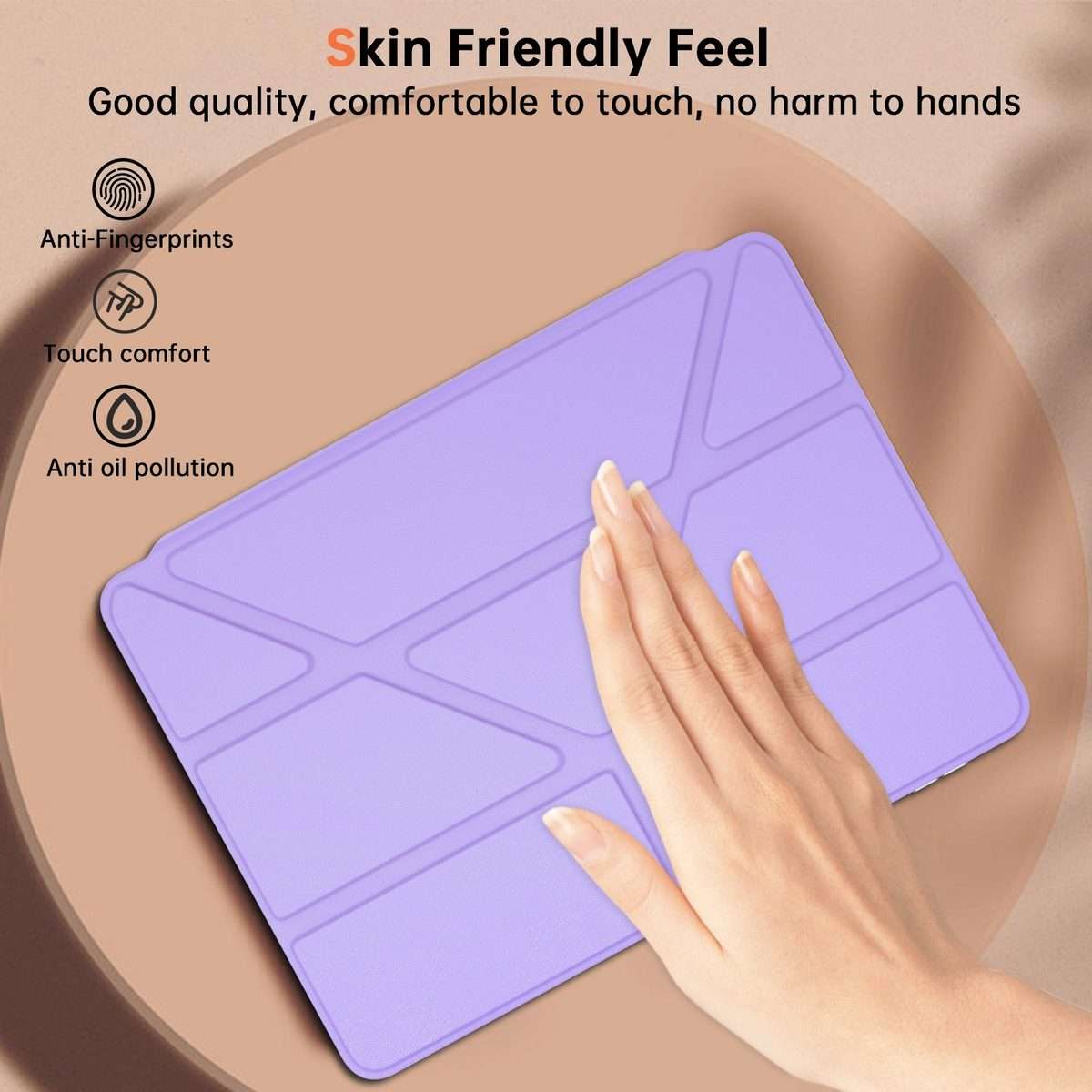 For Xiaomi Pad 7 / 7 Pro Clear Acrylic Deformation Leather Tablet Case(Purple)