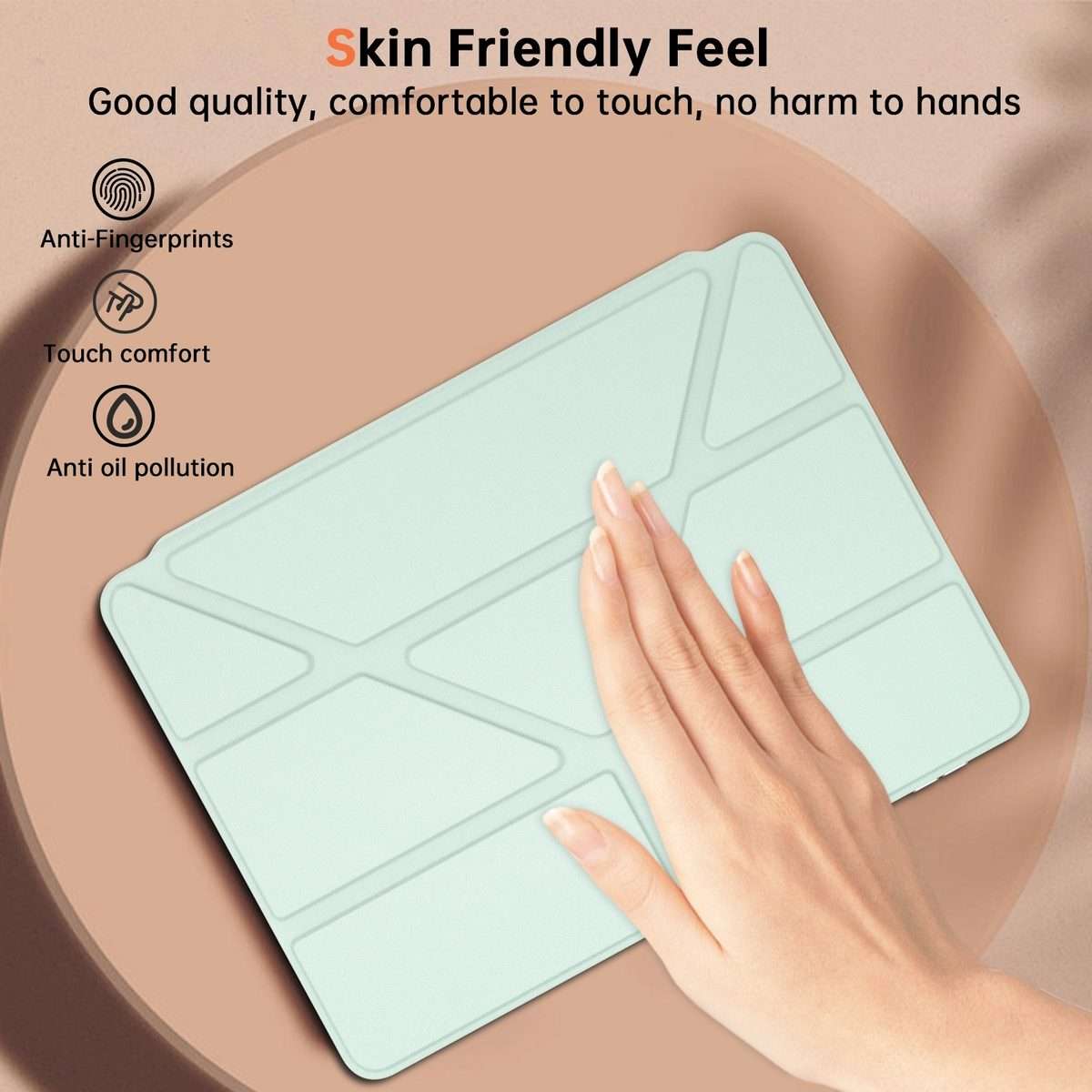 For Xiaomi Pad 7 / 7 Pro Clear Acrylic Deformation Leather Tablet Case(Light Green)