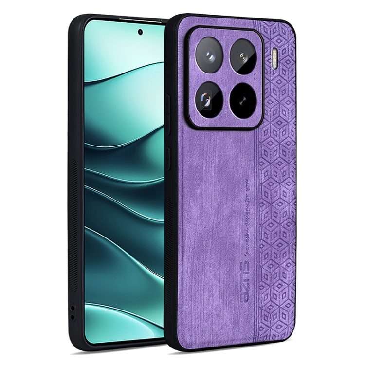 For Xiaomi 15 Pro AZNS 3D Embossed Skin Feel Phone Case(Purple)