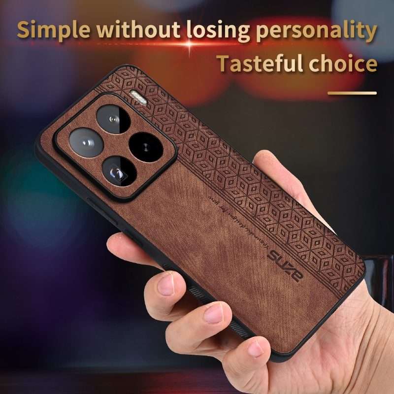 For Xiaomi 15 Pro AZNS 3D Embossed Skin Feel Phone Case(Purple)