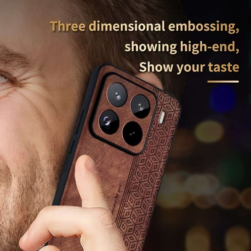 For Xiaomi 15 Pro AZNS 3D Embossed Skin Feel Phone Case(Purple)