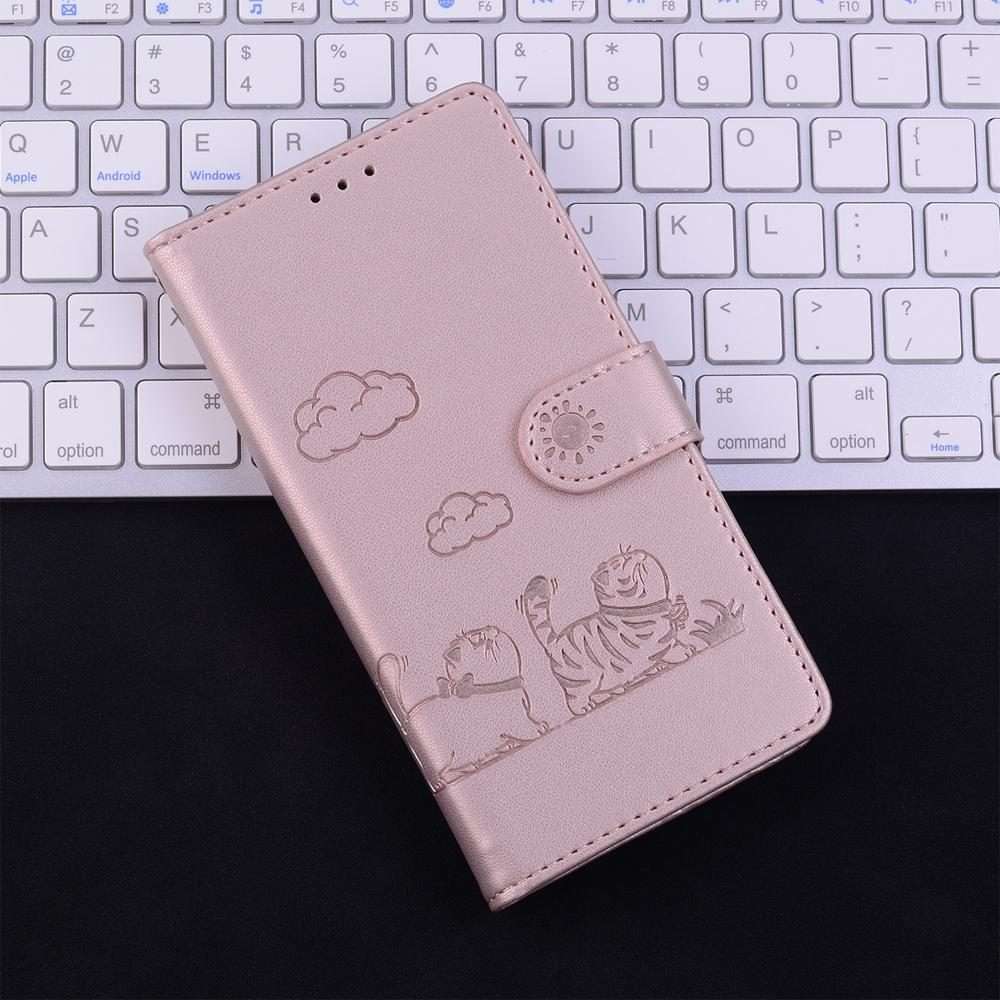 For Infinix Note 50 Pro+ Cute Cats RFID Leather Phone Case(Rose Gold)