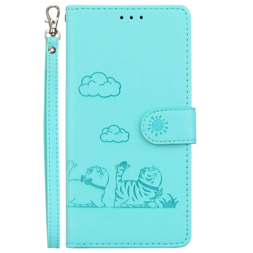 For Infinix Note 50 Pro+ Cute Cats RFID Leather Phone Case(Green)