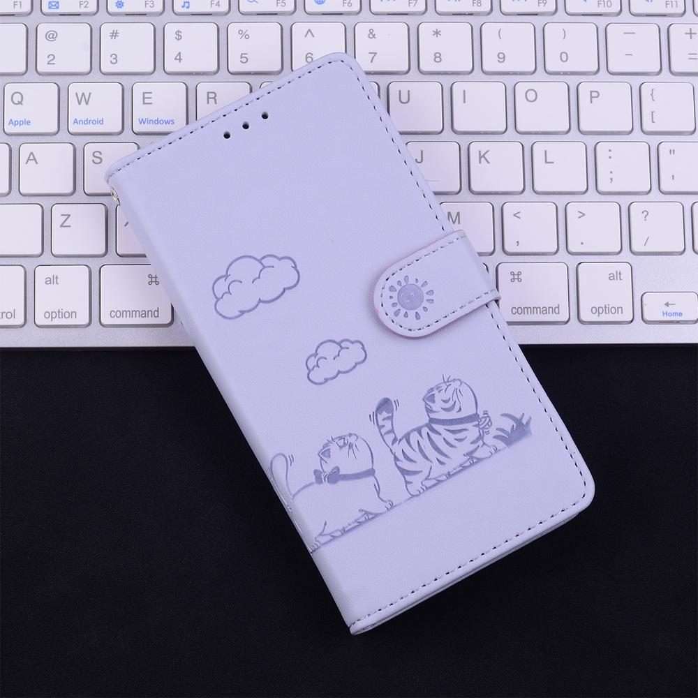For Infinix Note 50 Pro+ Cute Cats RFID Leather Phone Case(Purple)