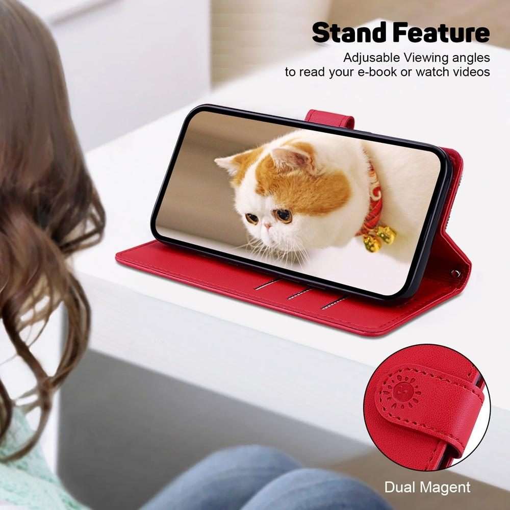For Infinix Note 50 Pro+ Cute Cats RFID Leather Phone Case(Red)