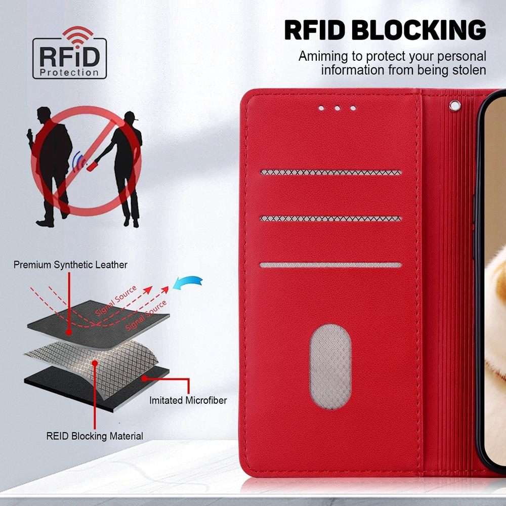 For Infinix Note 50 Pro+ Cute Cats RFID Leather Phone Case(Red)