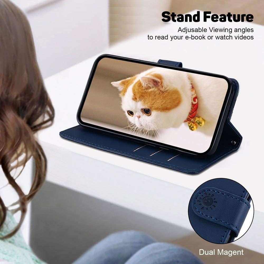 For Infinix Note 50 Pro+ Cute Cats RFID Leather Phone Case(Blue)
