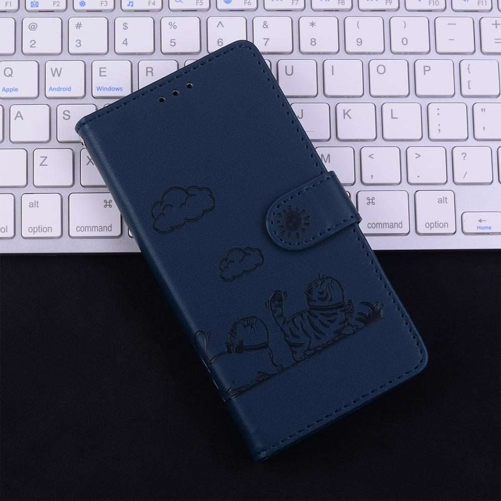 For Infinix Note 50 Pro+ Cute Cats RFID Leather Phone Case(Blue)