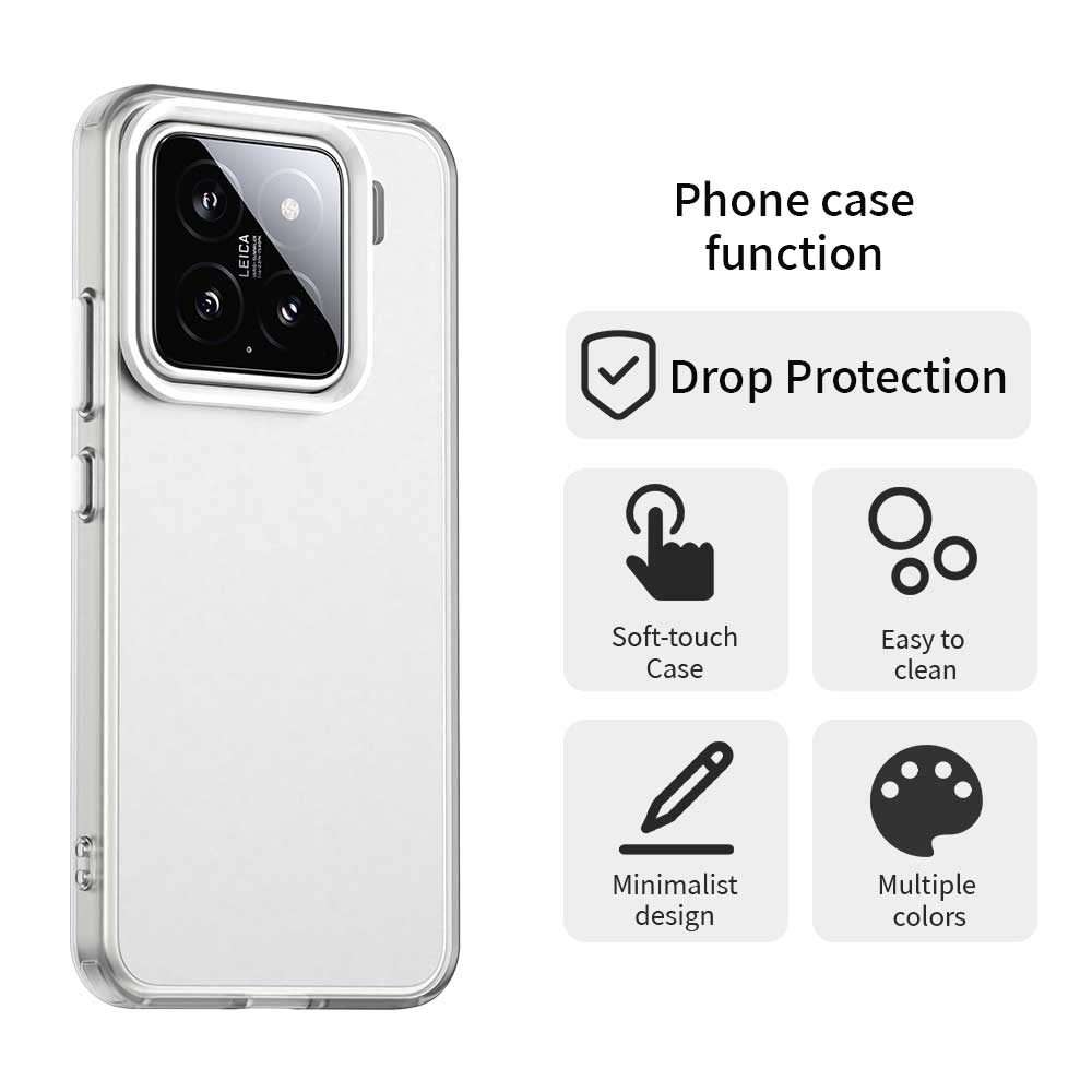 For Xiaomi 15 Pro Candy PC Hybrid TPU Shockproof Phone Case(White)