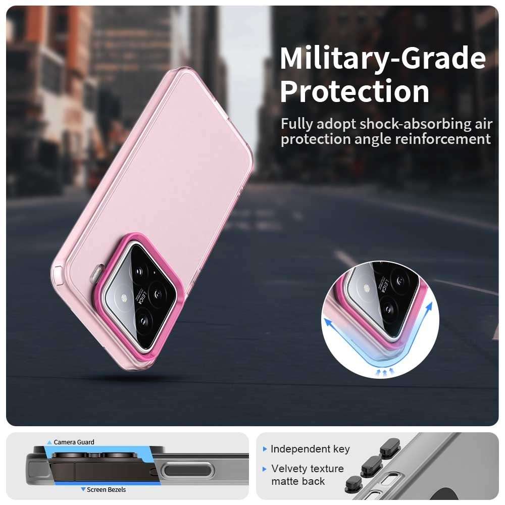 For Xiaomi 15 Pro Candy PC Hybrid TPU Shockproof Phone Case(Red)