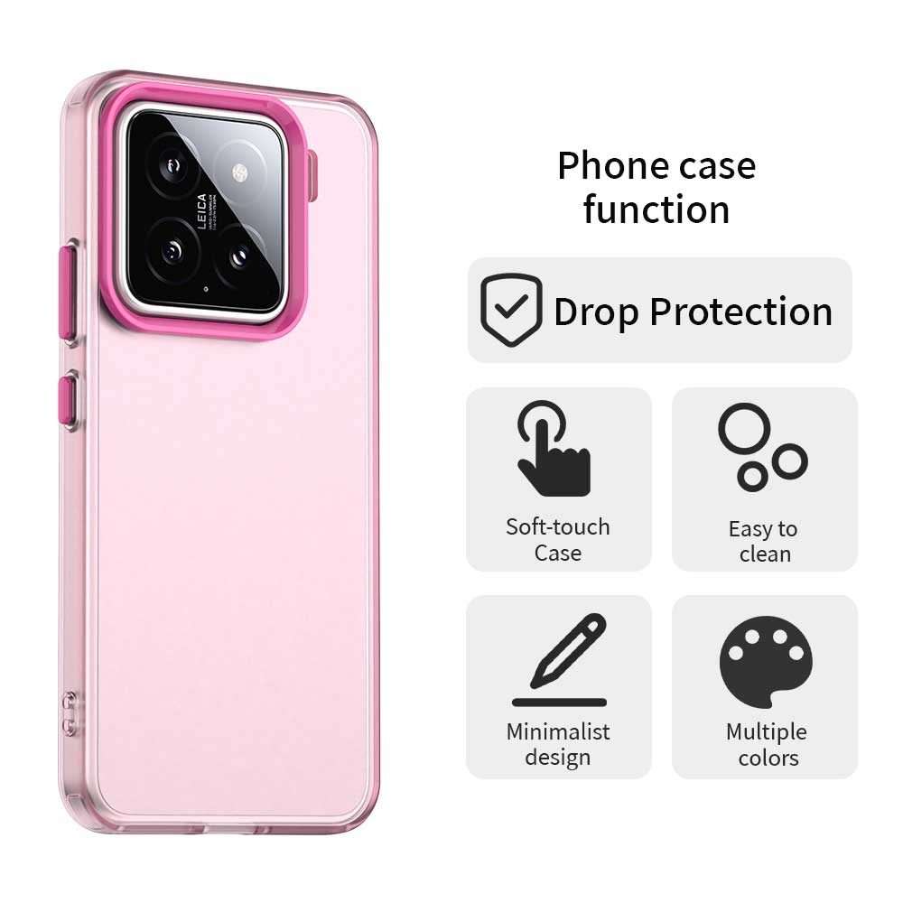 For Xiaomi 15 Pro Candy PC Hybrid TPU Shockproof Phone Case(Red)
