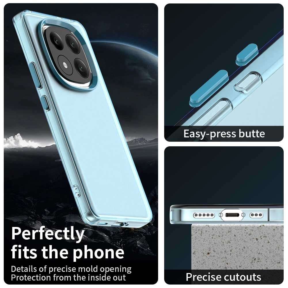 For Redmi Note 14 Pro+ 5G Candy PC Hybrid TPU Shockproof Phone Case(Blue)