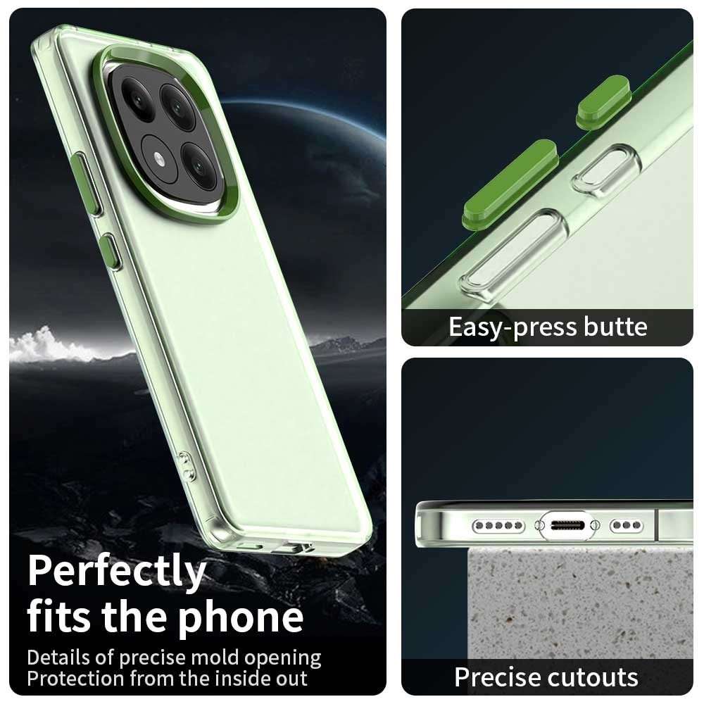 For Redmi Note 14 Pro+ 5G Candy PC Hybrid TPU Shockproof Phone Case(Green)