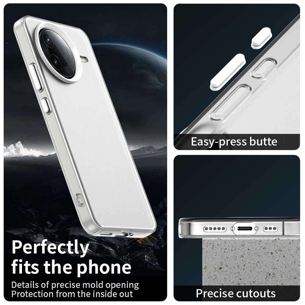 For Redmi K80 / Xiaomi Poco F7 Pro Candy PC Hybrid TPU Shockproof Phone Case(White)