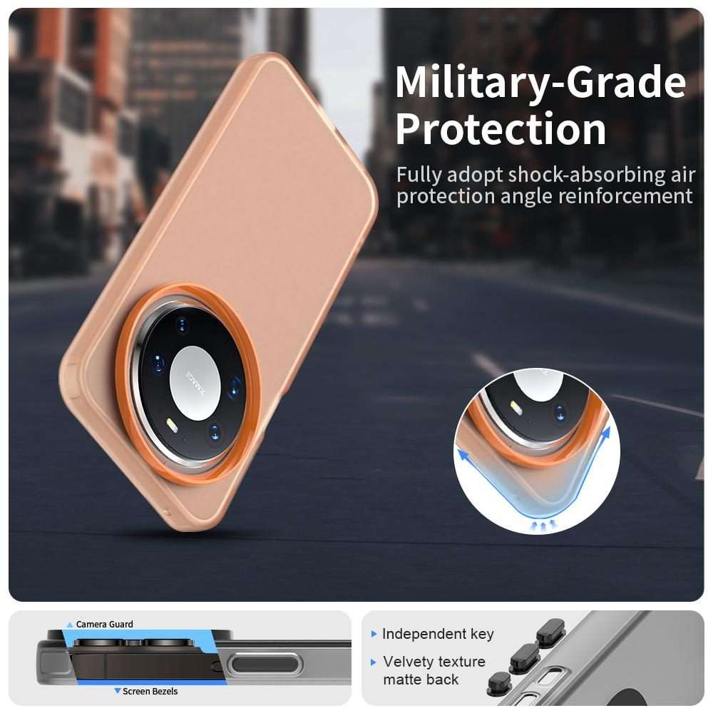 For Huawei Mate 80 Pro Candy PC Hybrid TPU Shockproof Phone Case(Orange)