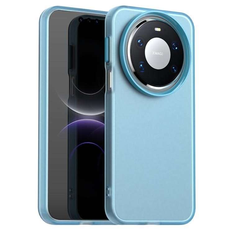 For Huawei Mate 80 Pro Candy PC Hybrid TPU Shockproof Phone Case(Blue)